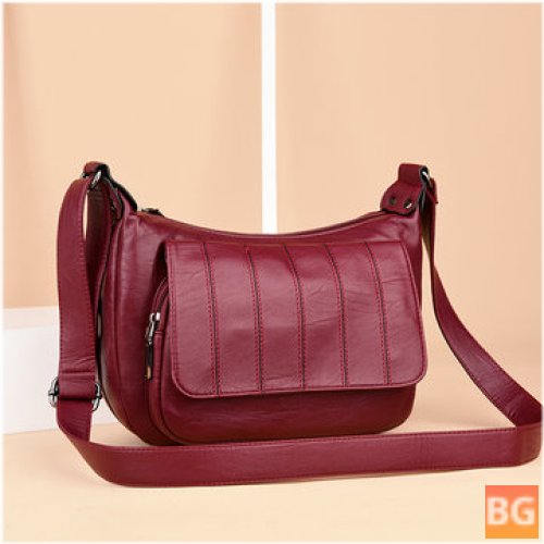 Women's Soft Leather Messenger Bag