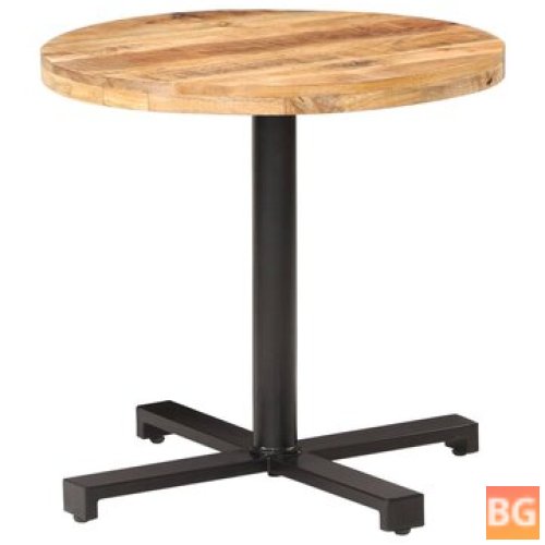 Table with a Round Top and Wood Base
