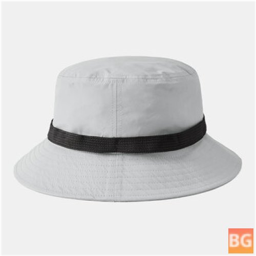 Bucket Hat with Automatic Buckle and Collapsible Neckband