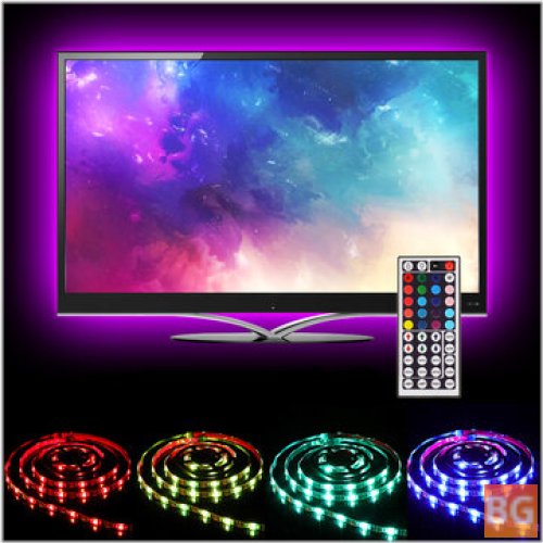 TV Light Strip with RGB Backlight and 44 Keys Remote Control