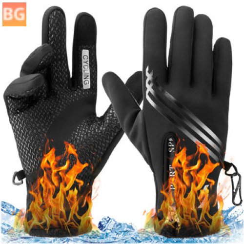 Touch Screen Waterproof Cycling Gloves for Winter