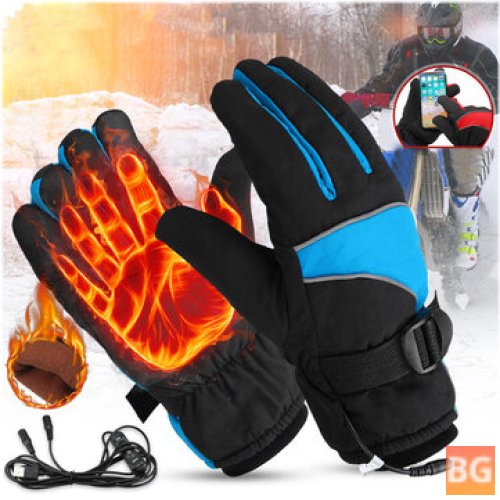 Winter Warm Electric Heated Gloves - Touch Screen