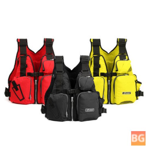Fishing Vest Jacket with Lifejackets and Tackle