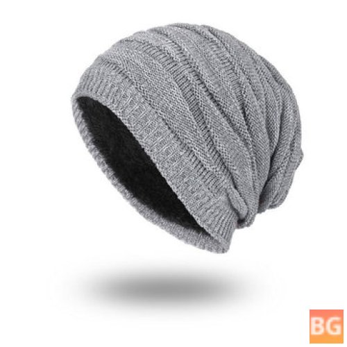 Beanie Hat for Men with a Diamond Head