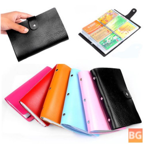 Credit Card Holder with PU Leather ID Tag