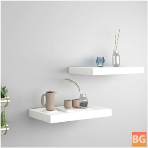 Shelves for Home - Floating Wall Shelves 2 pcs White 15.7