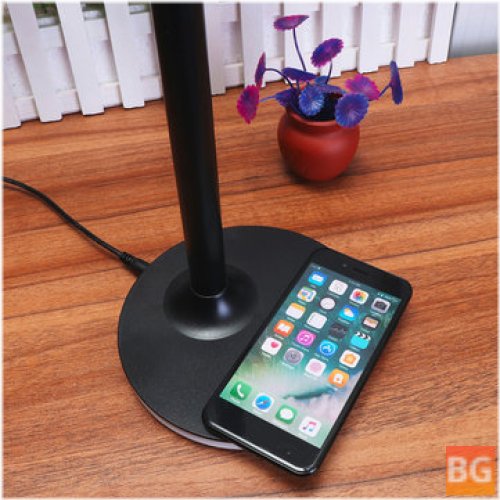 Qi Wireless Charger for Mobile Phones - 10W LED Table Reading Lamp