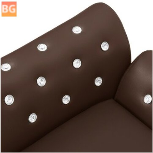 Sofia Sofa - 83x45x42 cm - Artificial Leather Brown