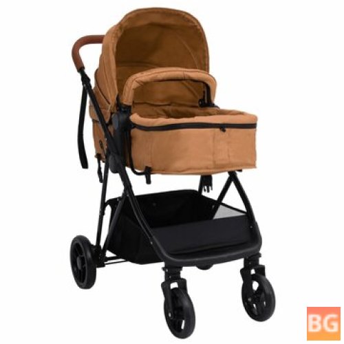 3-in-1 Stroller - Steel Taupe and Black