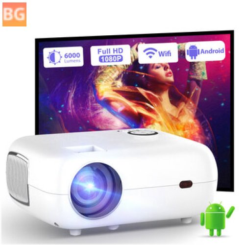 ThundeaL Portable Android Projector - Full HD 1080P, WIFI, 2K/4K Video, Home Theater