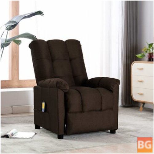 Recliner in Brown Fabric