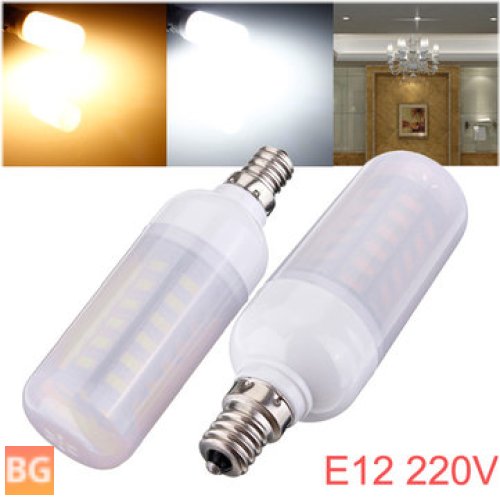 E12 5W LED Corn Light Bulbs with Frosted Cover