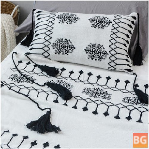 Snowflake Knit Blanket