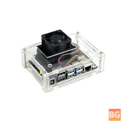 Jetson Nano PWM Speed Regulation Cooling Fan for Waveshare Acrylic Transparent Case