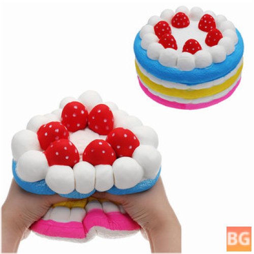 Sugar Cake Squishy 25*15CM Huge Slow Rising Soft Toy Gift Collection