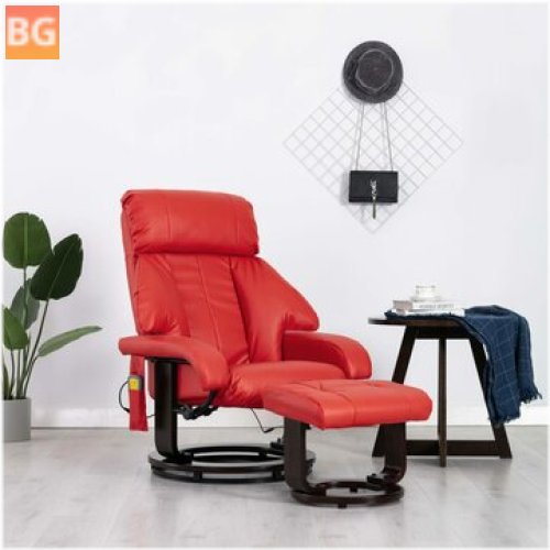Adjustable Massage Chair with Artificial Leather