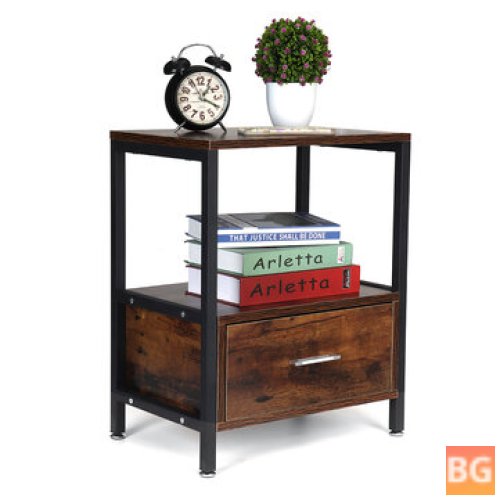 Nightstand Bedside Storage Cabinet with drawer for bedroom living room