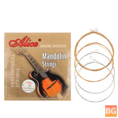 AM05 Mandolin Strings Set - 0.011-0.040 Coated Copper Alloy Wound Plated Steel 4 Strings
