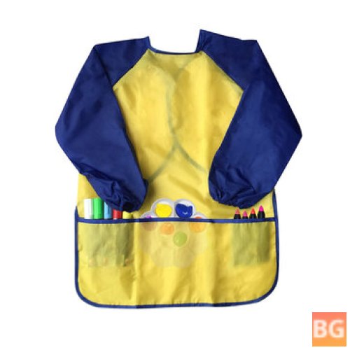 Waterproof Artist Aprons with 3 Pockets - Baby Painting Supplies