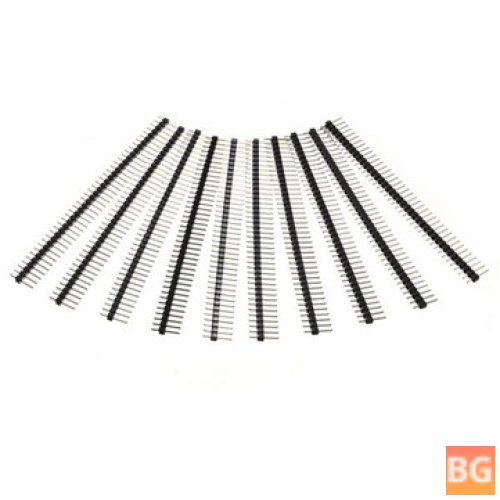 2.54mm Male Header Strip with 10 Pcs 40-Pin Connectors