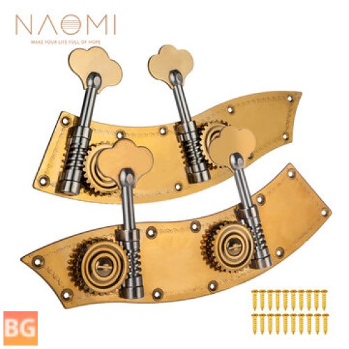 Bass Tuning Machine with Pegs for Naomi 3/4 and 4/4