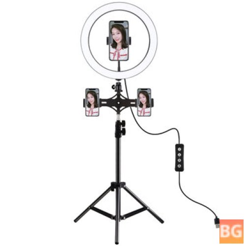 Pluz PKT3057B 11.8 Inch 30cm LED Ring Light for Vlogging Video Live Broadcast