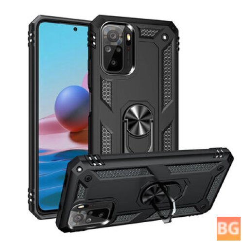 Bakeey Shockproof Magnetic Case with Finger Ring for Xiaomi Redmi Note 10/10S