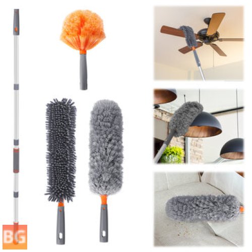 Microfiber Dusting Brush with Extension for Cleaning Walls and Floors