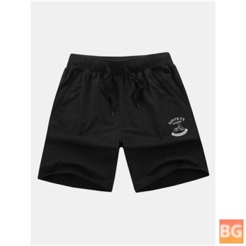 Zippered Pocket - Mens Shorts - Elastic Waistband - Athletic Shorts