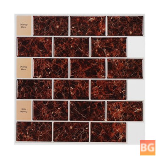 Waterproof Sticker for 3D Tile Brick Stone Wall - Self-adhesive