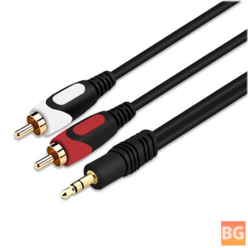 BAYNAST JQB-122 AUX Cable for 2RCA Computer Phone Output