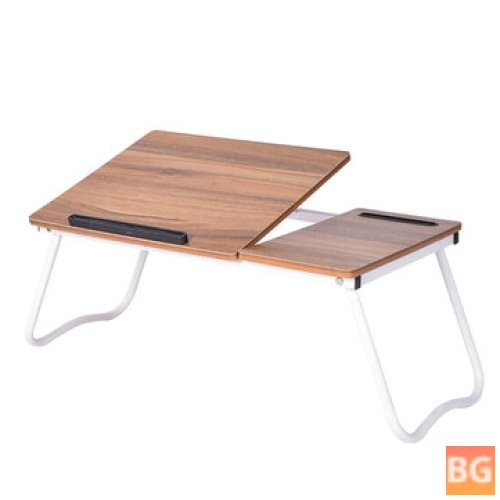 Laptop Desk Bed Table with Storage and Tablet Holder