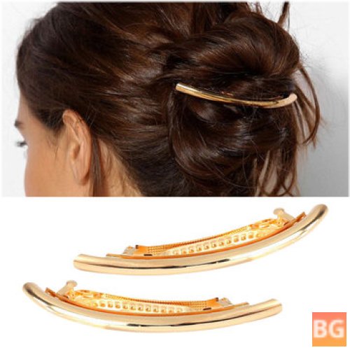 Hair Clips in Alloy - Silver/Gold
