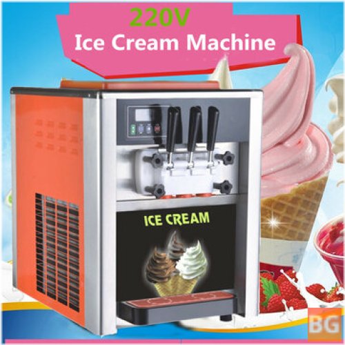 Frozen Soft Ice Cream Maker - AC 110V/220V 3 Flavors