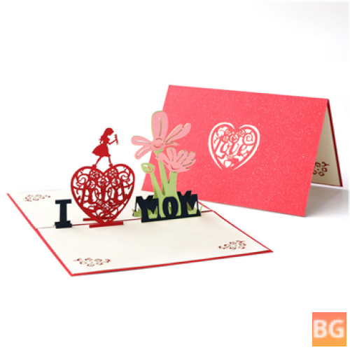 3D Stereoscopic Greeting Cards - Mother's Day Wishes