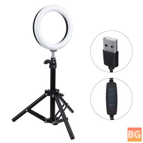 7" LED Ring Light with Tripod Stand and 3 Modes