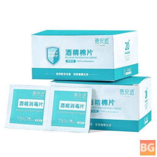 Briars 100pcs 6*6cm Alcohol-Free Disposable Antiseptic wipes