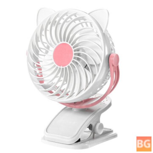 3 Speeds Desktop Fan with 360° Rotational Design - Portable