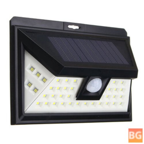 44LED Solar Power Light Motion Sensor Outdoor Security Lamp - 3 Modes - Waterproof IP65