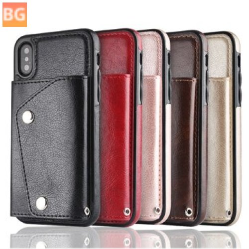 Shockproof Wallet for iPhone X/XS/XR/XS Max/8/8P/7/Plus