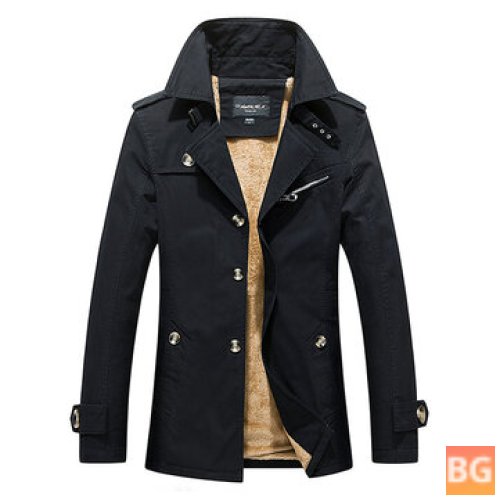 Warm and slim trench coats for men