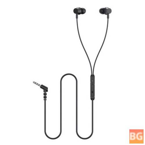 Lenovo QF320 3.5mm Earphone 10mm Dynamic Driver HiFi Stereo Touch Control for Phone Tablet PC