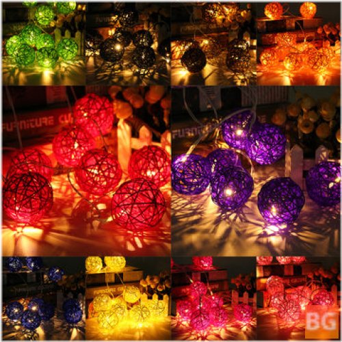 String Light with 20 LED Lights - Home Garden Fairy - Colorful Lamp