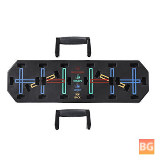 Sports Gym Trainer with Push-up Board and Workout Stand