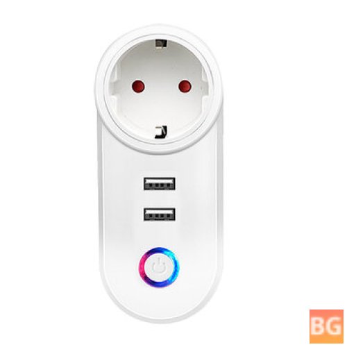 Tuya Smart Socket with USB and Voice Control