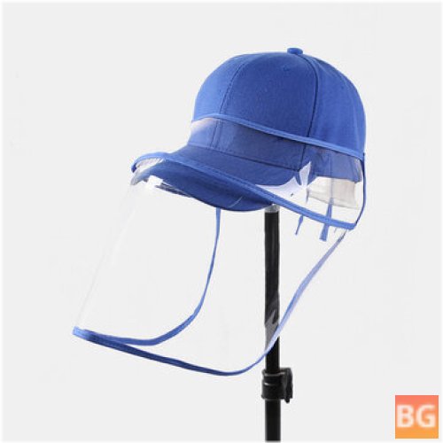 Baseball Cap with Dust-Proof Face Screen