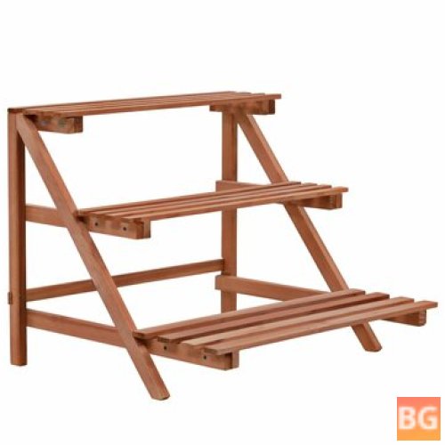 Cedar Wood Plant Holder with 3 Tiers - Easy Assembly