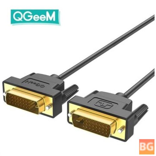 QGeeM DVI to DVI Male to Male Cable 1080P HD DVI-D Digital to DVI-A Digital Cable