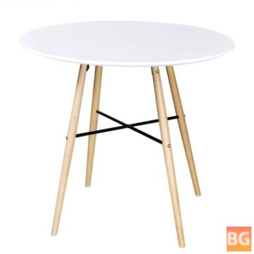 Round Table with MDF White Base