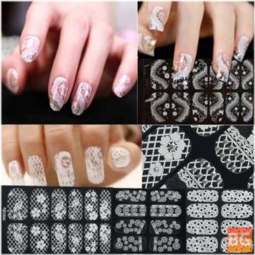 3D Flower Lace DIY Decoration Nail Art - Tips, Wraps, and Decals